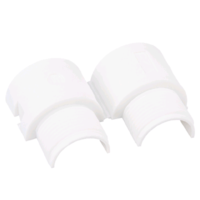 Niglon 25mm x M25 White Male Coupler 10pk