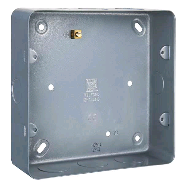 BG Metal Clad Double Flush Mount Box