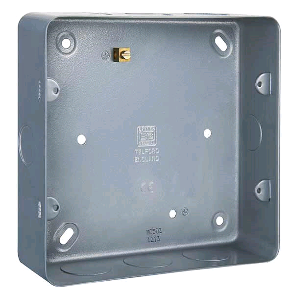 BG Metal Clad Double Flush Mount Box 6g & 8G