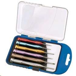 Draper 6Pc Jewellers Screwdriver Set Colour Coded