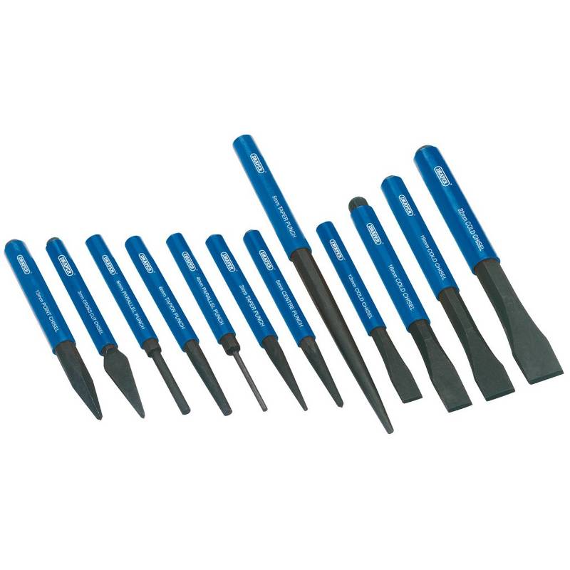 Draper Cold Chisel & Punch Set 12Pce