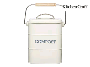 Kitchen Craft Compost Pail Cream 3 litre 