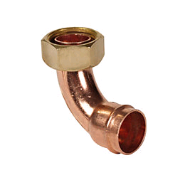 Copper Bent Tap Connector 15mm x 1/2