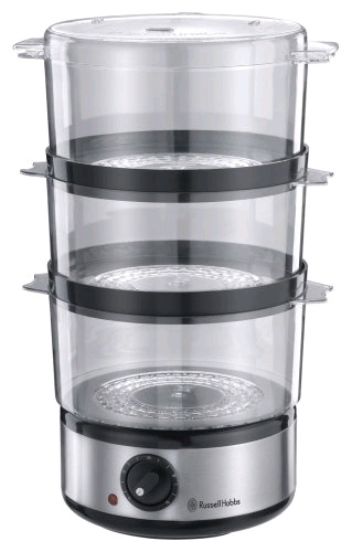 Russell Hobbs 3 Tier Steamer Stainless Steel 60min 