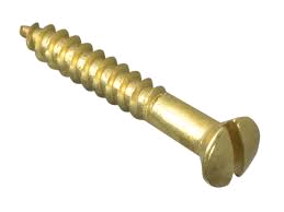 Forgefix 3/4" x 6 Wood Screw Raised Head (Pack of 25) Brass 