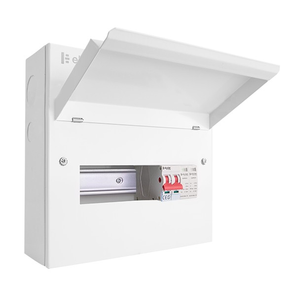 Scolmore Elucian 10 Way Consumer Unit + 100A MS SPD