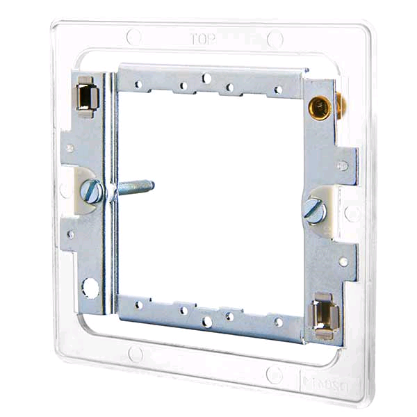 BG Screwless Flatplate Grid Frame 1 or 2gang 