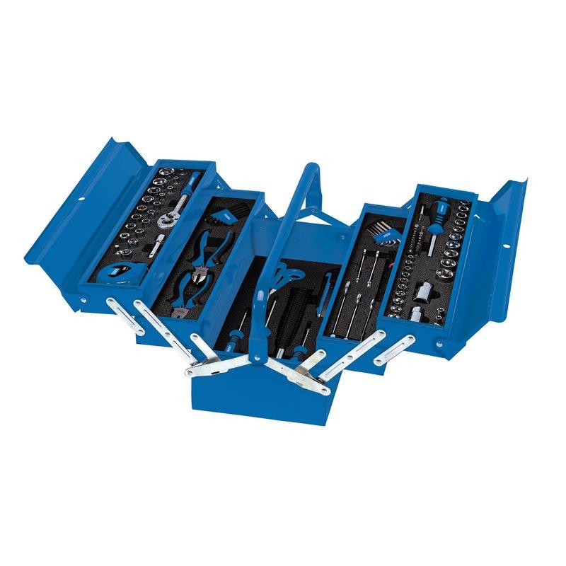 Draper 126pce Tool Kit in Steel Cantilever Toolbox