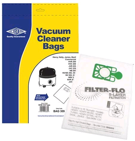 Numatic Henry Vacuum NVM-1CH Filter-Flo Synthetic Dust Bags 10pk - BAG309 