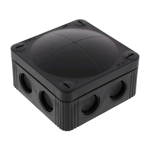 Wiska Box 85 x 85 x 51mm IP66 Black 10060580