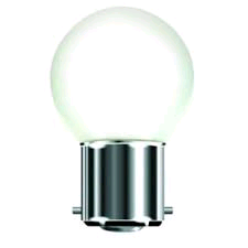 Lamp Golf Ball BC 1w LED Daylight White 