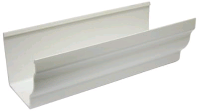 Niagara 110mm Square Gutter 4mtr White 