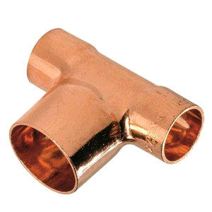Copper 15 x 15 x 22mm Reducing Tee Endfeed