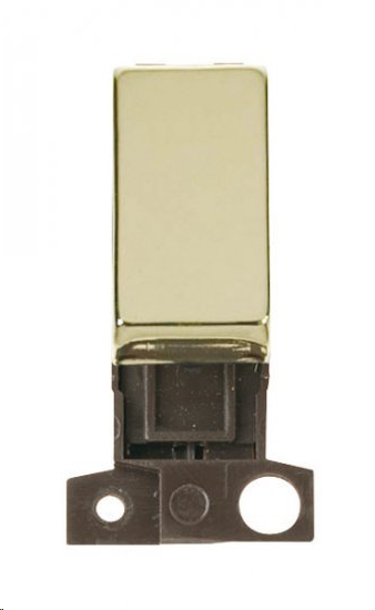 Click 10Amp 2 Way Switch Module Polished Brass