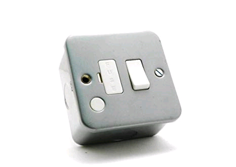 Niglon Metal Clad 13A Switch Fused Spur c/w Flex Outlet 