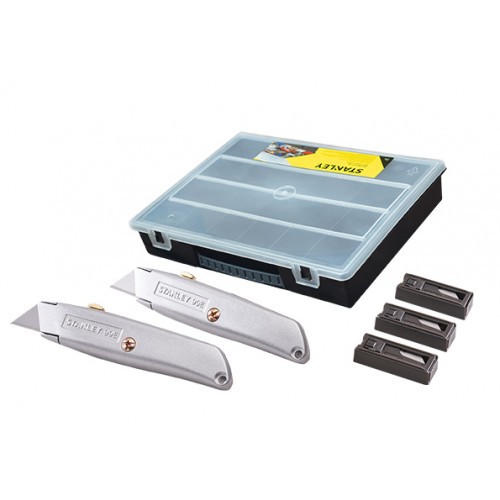 Stanley LE 99E Retractable Knife, Blades & Organiser