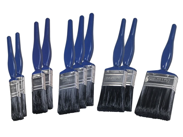 Faithfull Utility Paint Brush Set of 10, 2 each of 19, 25, 38, 50 & 75mm