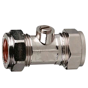 Copper Isolating Valve 15mm (Chrome) 