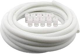 Niglon White 20mm Flexible Conduit Pack (10mtr + 10 Glands) 