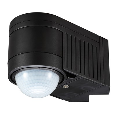 Meridian 360d PIR 12m IP44 Corner Mount Black