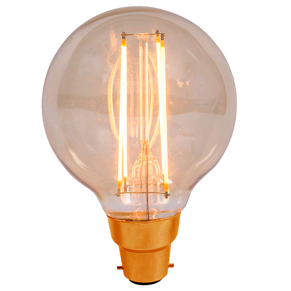 Bell Vintage 4w BC LED Globe 80 Amber 2000K