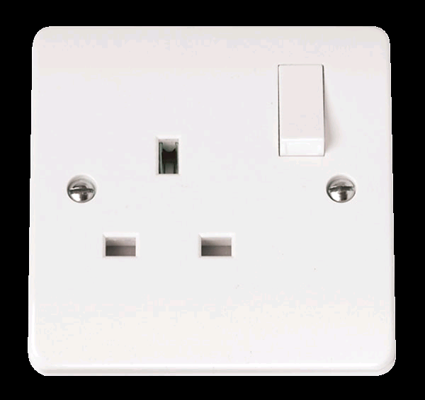 Click 13A 1 Gang DP Switched Socket 