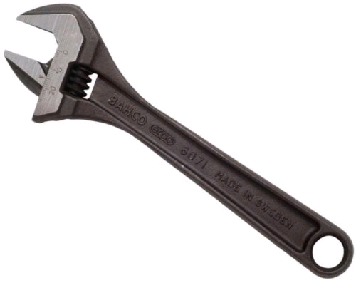 Bacho Black Adjustable Wrench 200mm