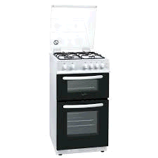 Statesman GTL50W Twin Cavity & Hob Gas Cooker in White 50cm c/w Glass Lid 