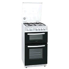 Statesman GTL50W Twin Cavity White Gas Cooker 50cm c/w Glass Lid 