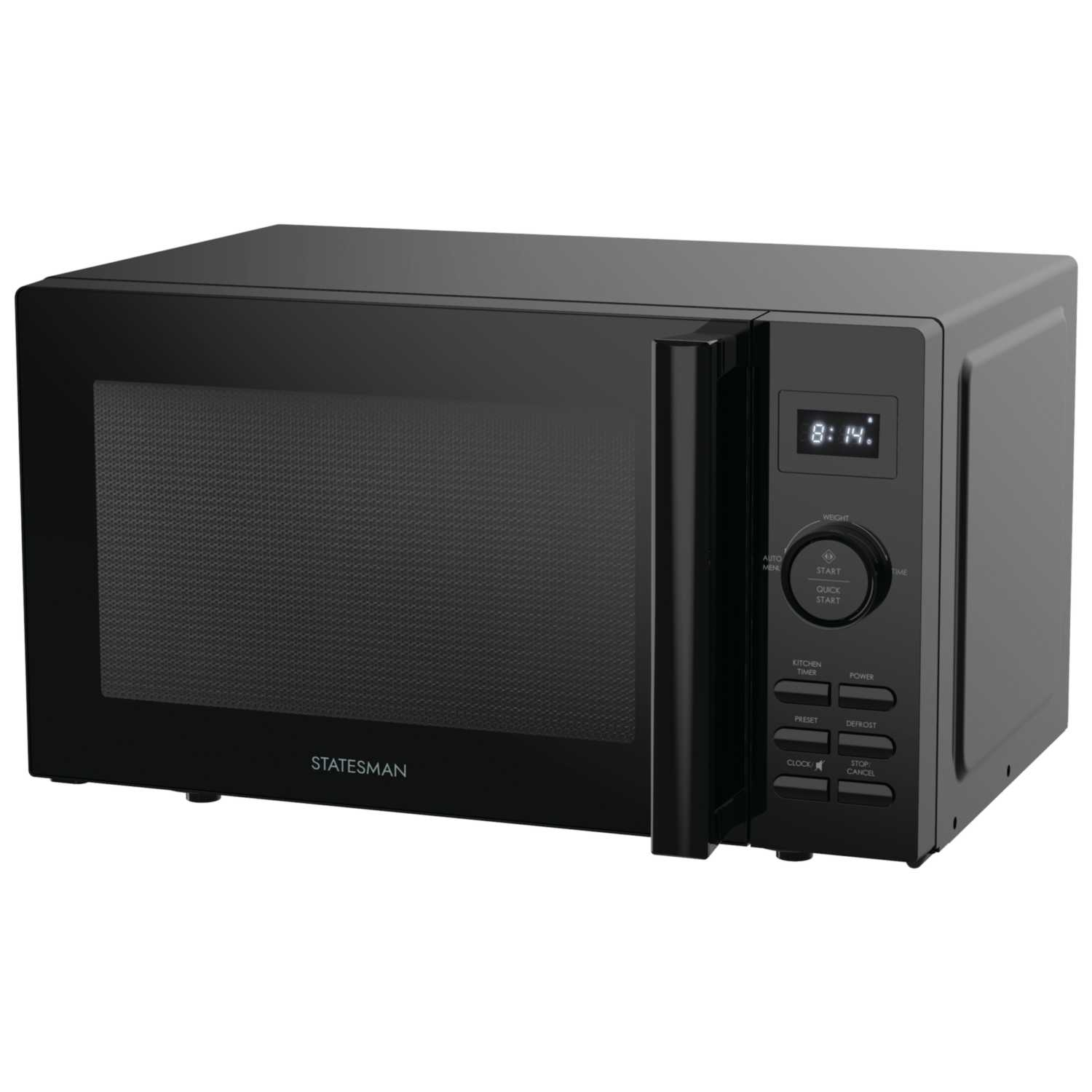 Statesman SKMS0820DSB Solo Digital Microwave 20ltr 800W Stainless Steel Interior in Black