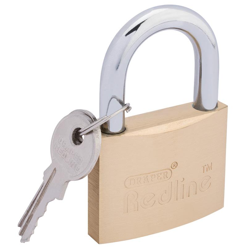 Draper Brass Padlock 50mm