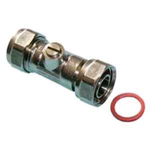 Chrome Straight Service Valve 15mm
