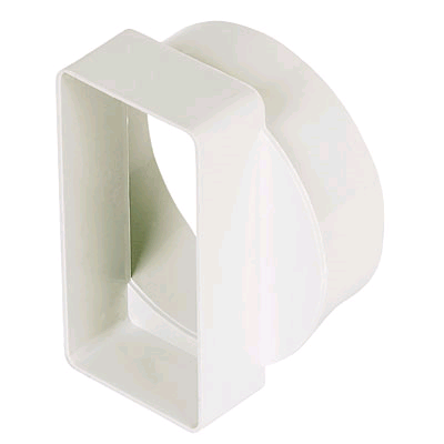 Manrose Channel Flat to Round Adaptor Female 100 x 110 x 54mm 