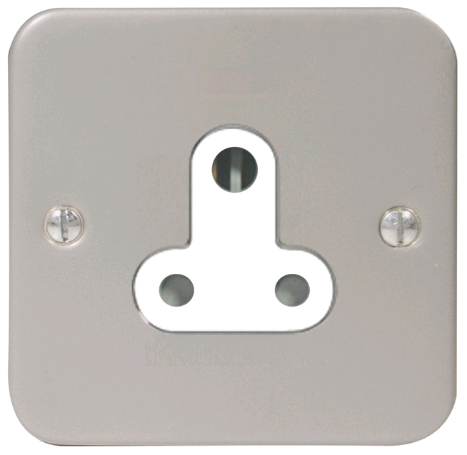 BG Metal Clad 5amp Unswitched Single Socket 