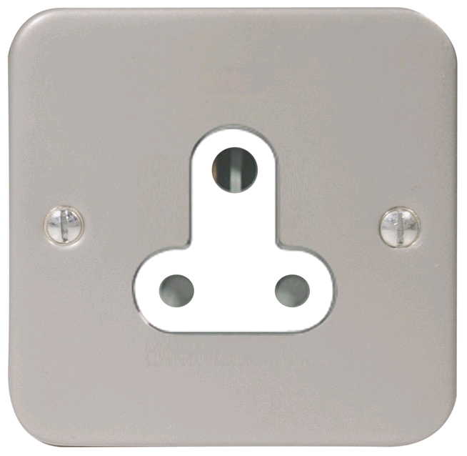 BG Metal Clad 5amp Unswitched Single Socket