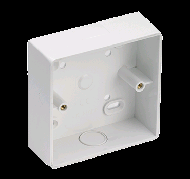 Falcon Surface Box 1 Gang Universal Entry Radius Corners SB1RC 