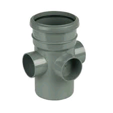 Floplast Soil Pipe 110mm Boss Socket/Spigot Grey 