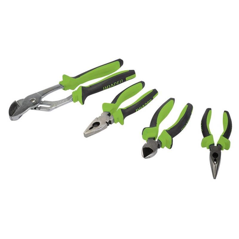 Draper 4 Piece Soft Grip Plier Set