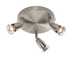 Saxby Amalfi Round Triple Spot Light  Satin Nickel 