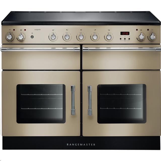 Rangemaster Esprit 110cm Electric Range Cooker Induction Hob CREAM CHROME