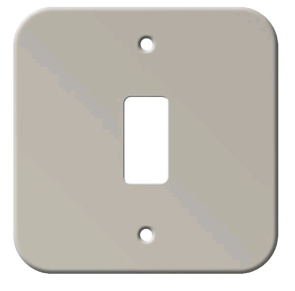 BG 1Gang Grid Metal Clad Front Plate 