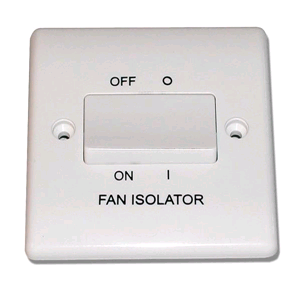 BG 3 Pole Fan Isolator 10 AX Switch 