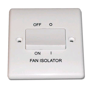 BG 3 Pole Fan Isolator 10AX Switch 