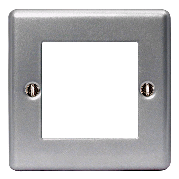 BG Euro Module 2 Gang Metal Clad Front Plate 