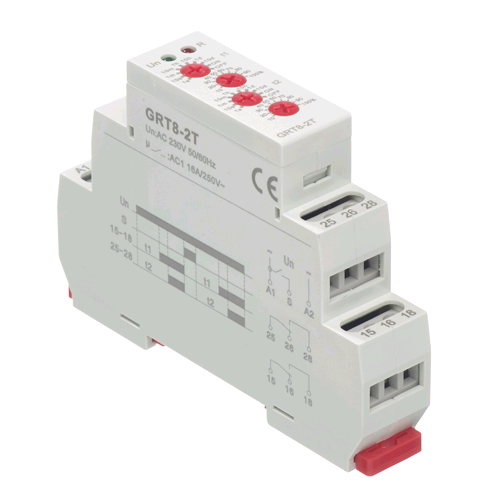 Europa Din Rail Mounted Delay Timer 12-240v AC/DC Multi-Function Timer