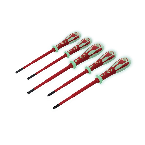 CK Dextro VDE Slim GLO Screwdriver SLP/PZD Set of 5 