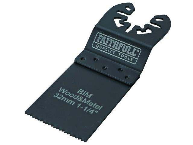 Faithfull 32mm Flush Cut Multi-Tool Blade 5pk