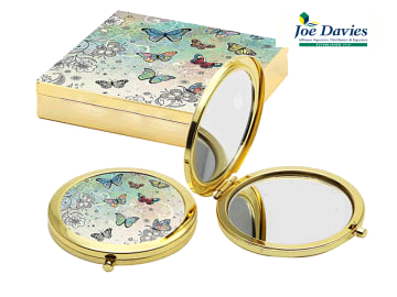 JOE DAVIES Bug Art Compact Mirror Butterfly