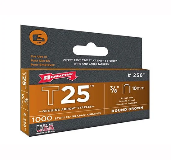 Arrow T25 Staples (1000) 10mm 3/8" 