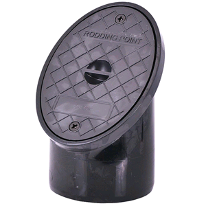 Floplast PVC Oval Rodding Point (Spigot) SOIL